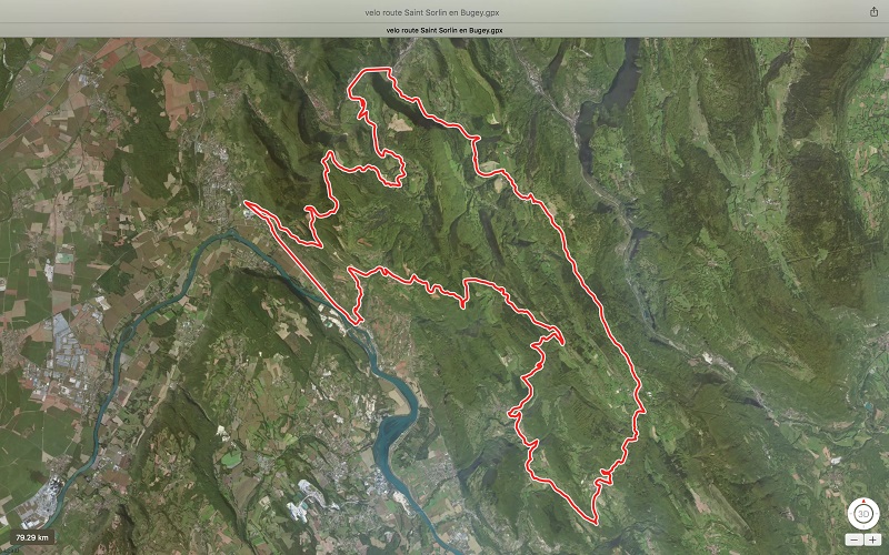 Balade vélo Saint Sorlin en Bugey – 79 km