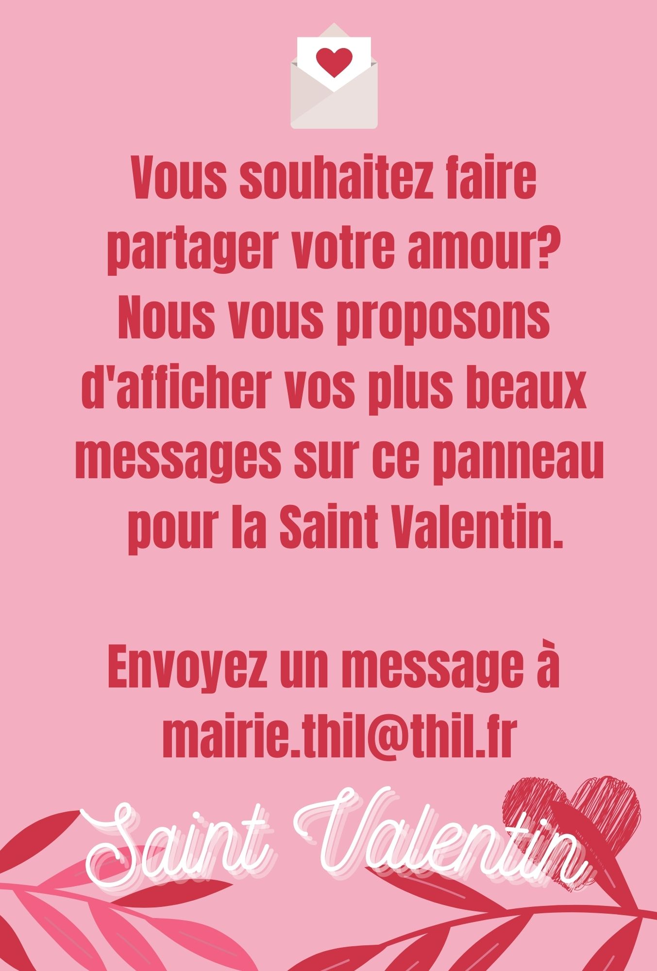 SAINT VALENTIN – EXPRIMEZ VOUS !