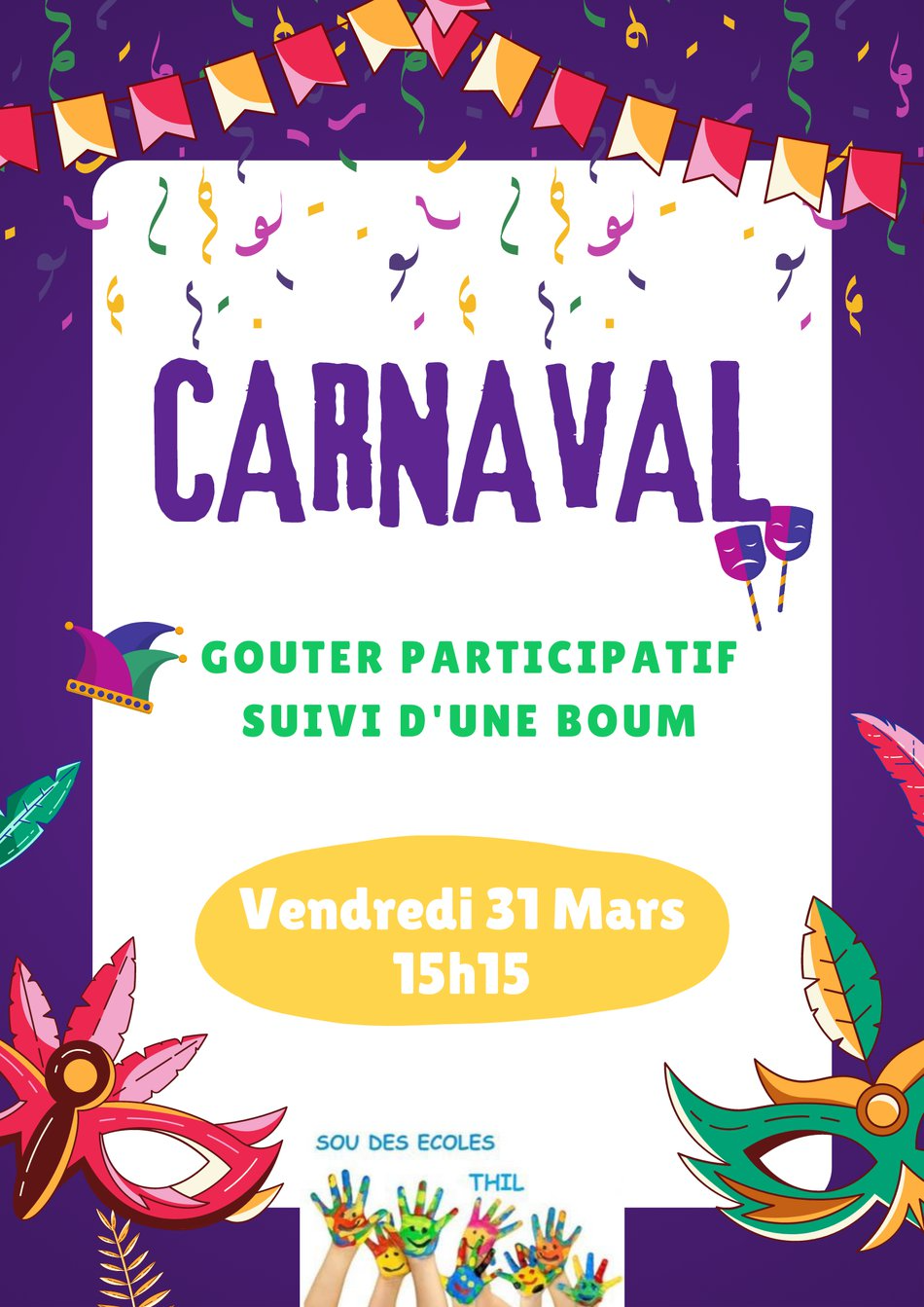 Carnaval des enfants le 31 mars 2023