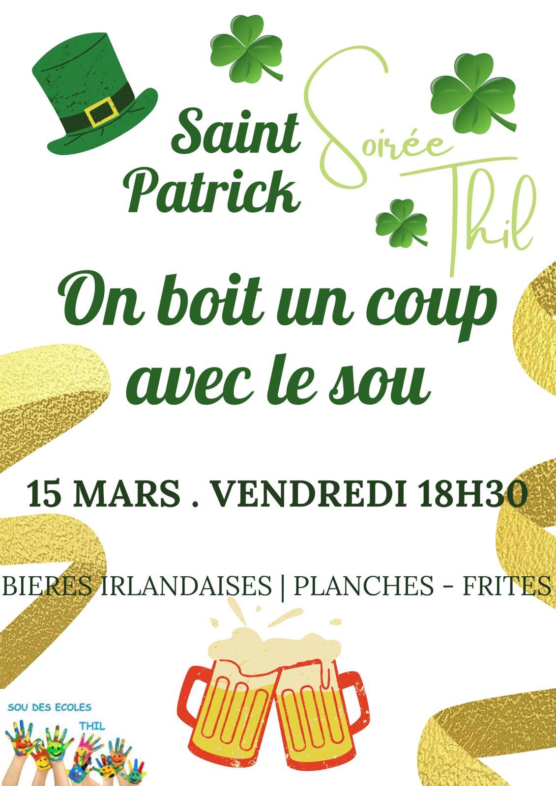 Saint Patrick 15 mars 2024