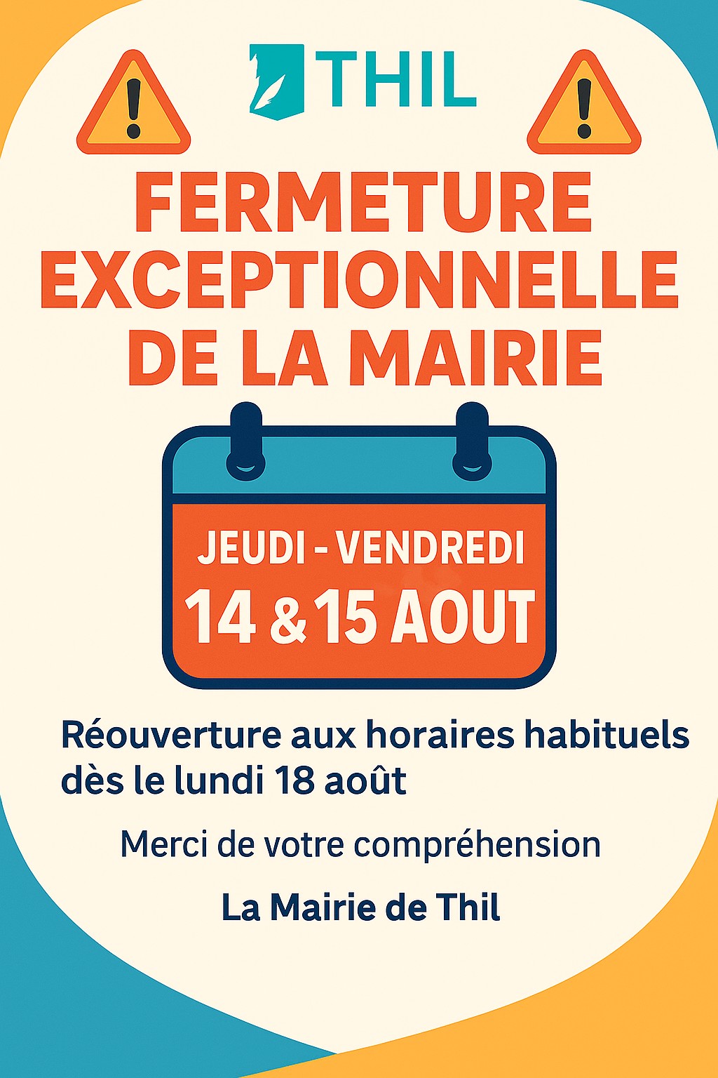 Fermeture Mairie