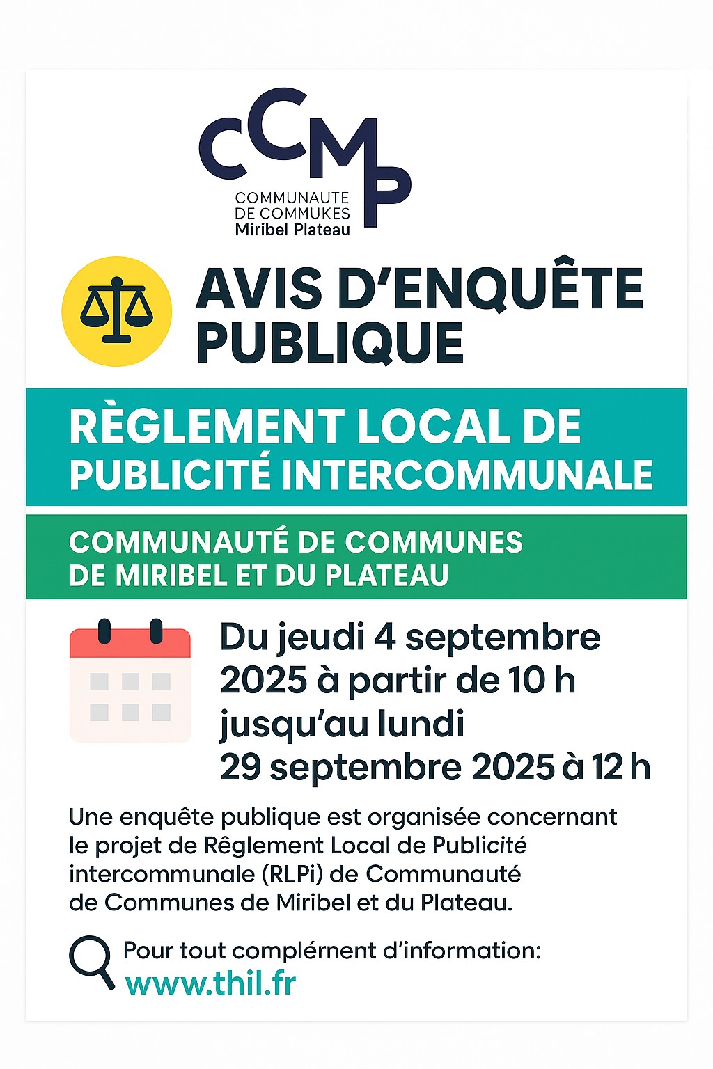Avis d’enquête publique