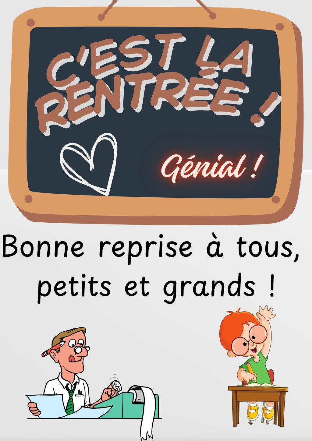 Bonne rentrée à tous