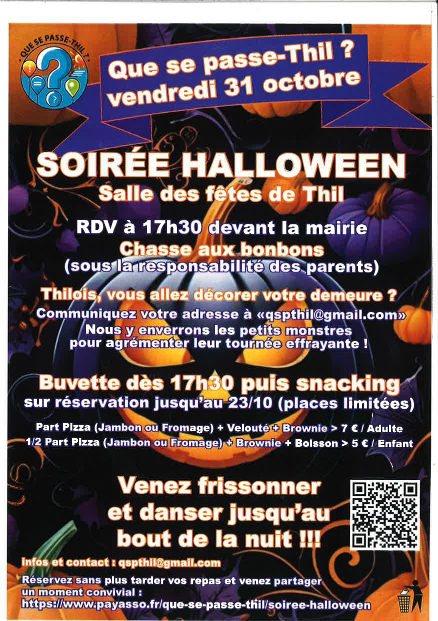 Soirée Halloween – Vendredi 31 octobre