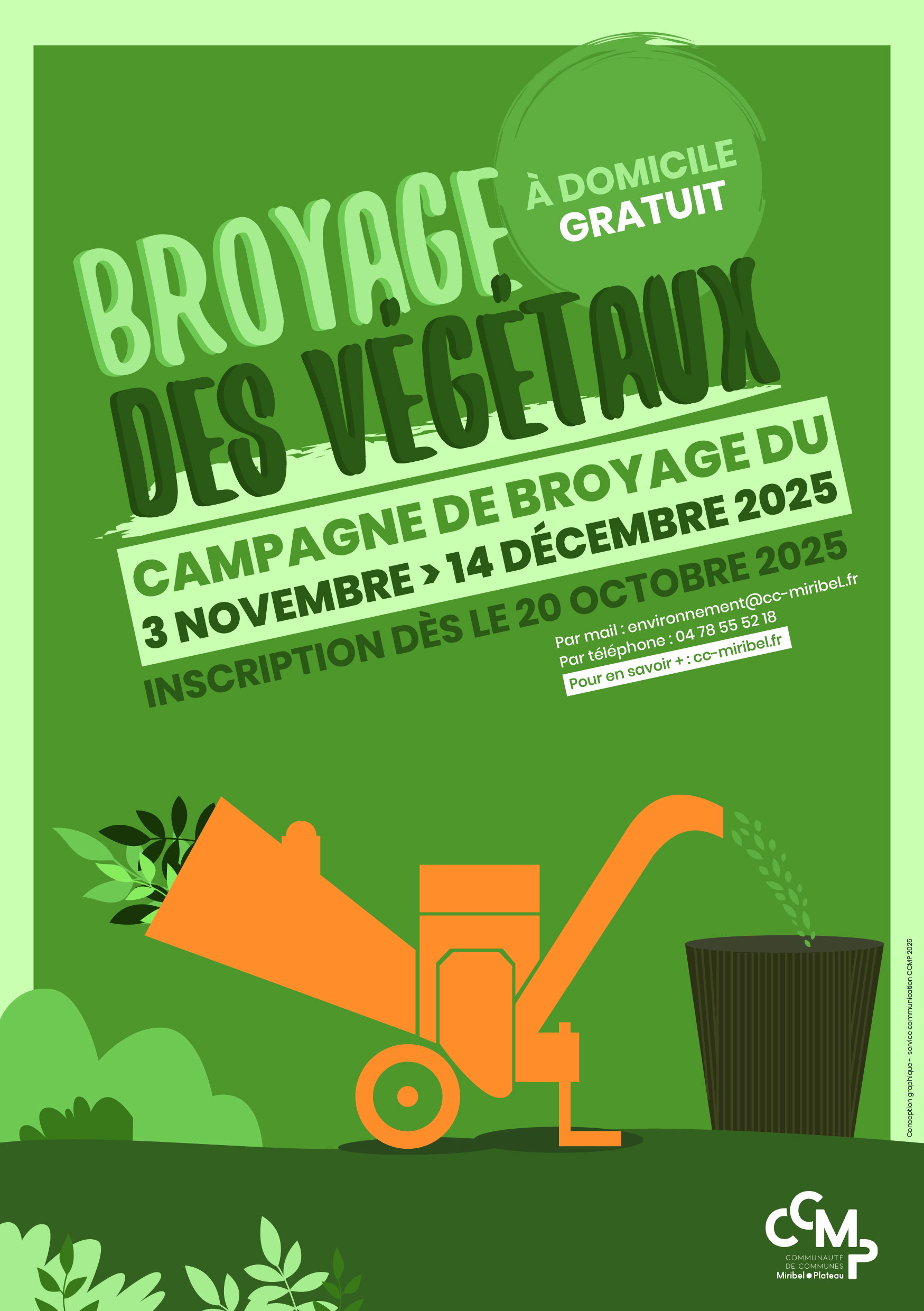 Broyage des végétaux