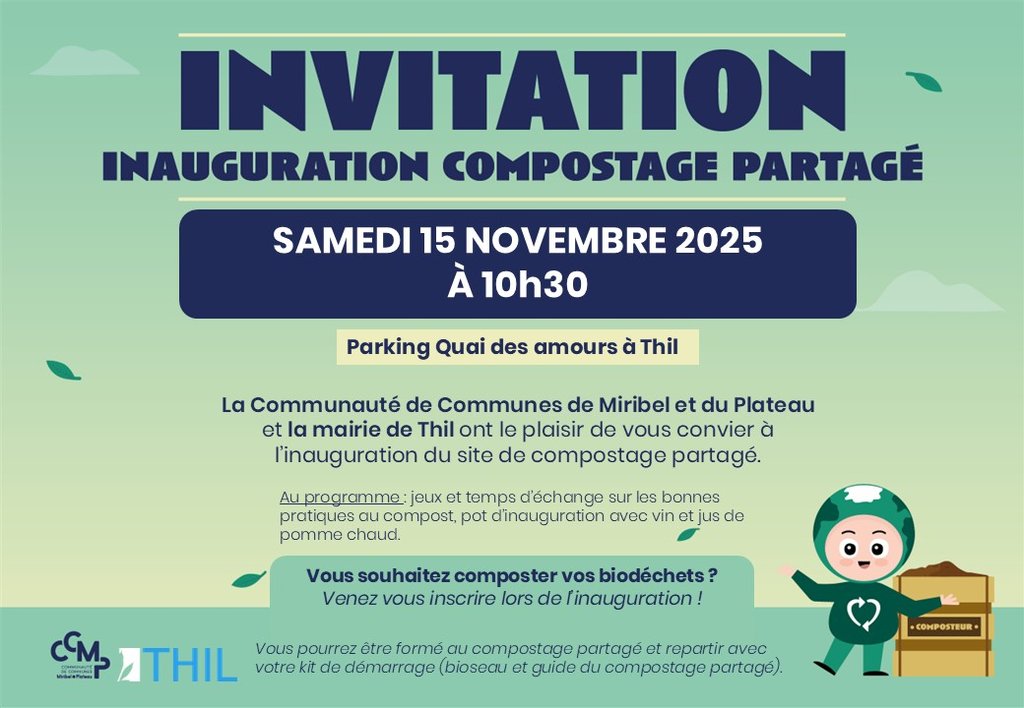 Inauguration compostage partagé – Samedi 15 Novembre 10h30